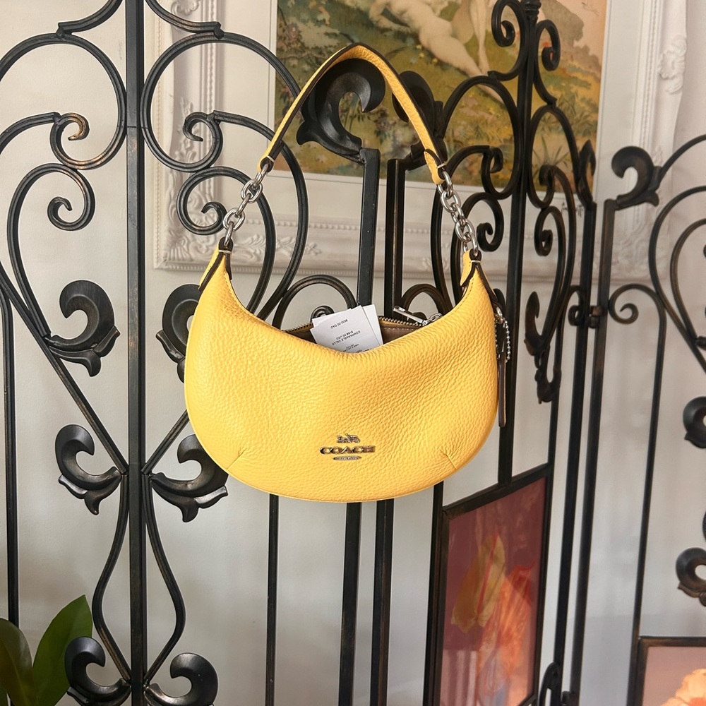 Coach Yellow Leather Women's Bag